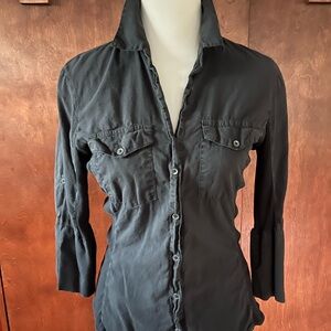 James Perse black Button-Down Shirt